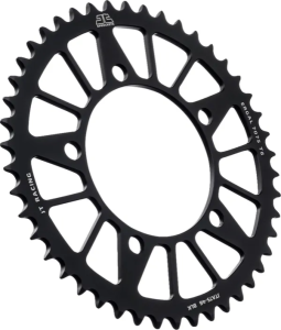 JT SPROCKETS Racelite alumínium hátsó lánckerék, fekete , nordicamoto.ro