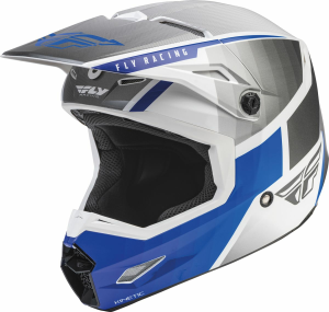 Fly Ece Kinetic Drift gyermek sisak – kék/fehér/szürke