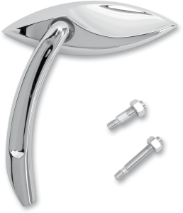 3-d Cat Eye Mirror Polished Chrome, 1, nordicamoto.ro