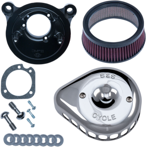 Mini Teardrop Stealth Air Cleaner Kit Silver