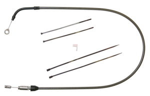 Karbonfibr Quick Connect Upper Clutch Cable Silver, 1, nordicamoto.ro