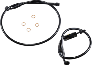 Extreme Response Front Dot Brake Line Kit For Abs Black