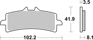 Ds Racing Dual Sintered Brake Pads, 1, nordicamoto.ro