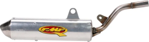 Tcii The q Silencer W- Spark Arrestor Kawasaki Silver 