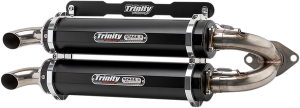 Stage 5 Slip-on Dual Muffler Black