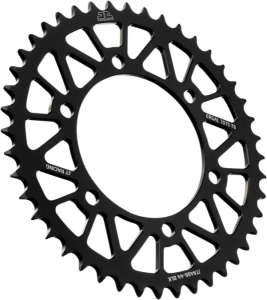 JT SPROCKETS Racelite alumínium hátsó lánckerék, fekete , nordicamoto.ro