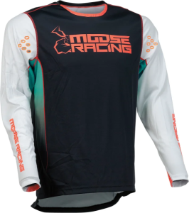 Tricou Moose Racing Agroid Black/Teal