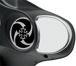 Fairing Mount Mirrors Silver, Chrome