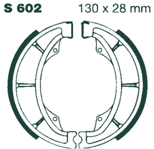 (r)g(r) Grooved Brake Shoe, 1, nordicamoto.ro