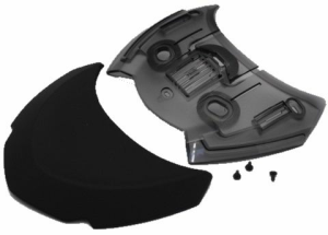 SHOEI GTA matt fekete sisak felső légbeömlő kiegészítő, 1, nordicamoto.ro