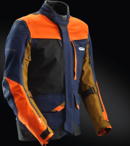 KTM Vast GORE-TEX kabát – kék/fekete/narancssárga – M-es méret, 2, nordicamoto.ro