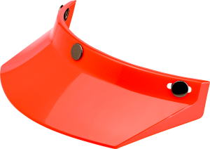 3-snap Moto Helmet Visor Orange