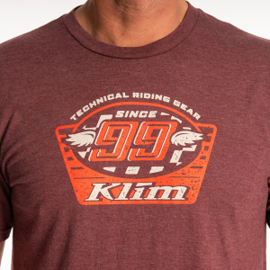 Klim Pioneer 99 Tri-blend szürke melírozott póló – Monument, 2, nordicamoto.ro