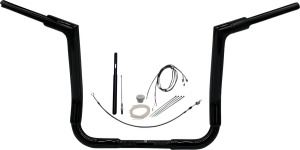 1-1/2(r) Ez Install Flat Top Handlebar Kit Black