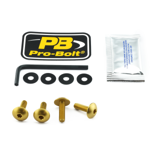 Screen Bolt Aluminium Gold