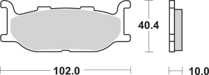 Hs Street Excel Sintered Front Brake Pads