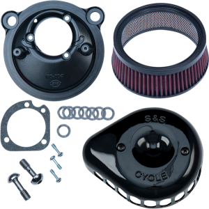 Mini Teardrop Stealth Air Cleaner Kit Black, 1, nordicamoto.ro