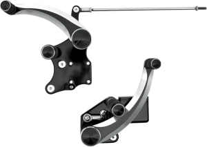 Forward Controls With Master Cylinder Black, Silver Standard, 1, nordicamoto.ro