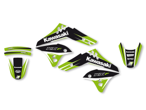 Graphics Kit With Seat Cover Black, Green, 1, nordicamoto.ro