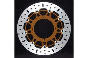 Round Pro-lite Brake Rotor Gold, Silver, Stainless Steel