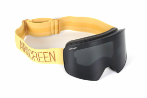 Motorkerékpáros szemüveg, NIVIS 03 bézs színű, motoros szánhoz való Airscreen védőszemüveg, nordicamoto.ro
