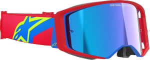 Alpinestars Supertech Corp Abs Vision védőszemüveg, piros/kék, EGY MÉRET MINDENKINEK, 3, nordicamoto.ro