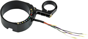 Speedometer Relocation Bracket With Easy Mount Clamp Black