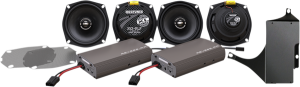 Road Glide Ultra 2 Amplifier 4 Speaker Xl Series Kit Black, Gray