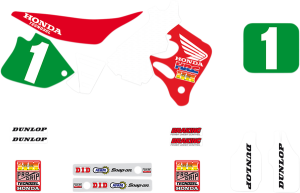 Graphics Kit Green, Red, White, 2, nordicamoto.ro