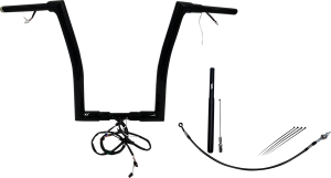 Plug & Play Ez Install 1-1/2(r) Flat Top Handlebar Kit Black, 1, nordicamoto.ro
