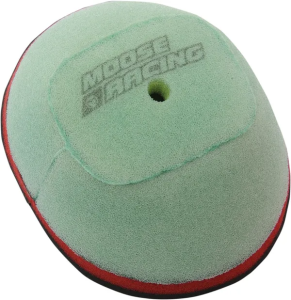 MOOSE RACING precíziós, előolajozott légszűrő, zöld 