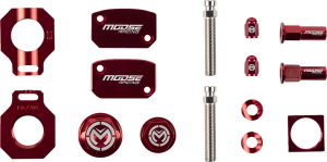 MOOSE RACING Bling Pack Kit Red, Anodized, 1, nordicamoto.ro