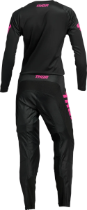 Tricou Dama Thor Sector Minimal Black/Fluo Pink XS, 3, nordicamoto.ro