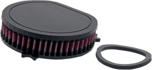 High Flow Air Filter Black, Red