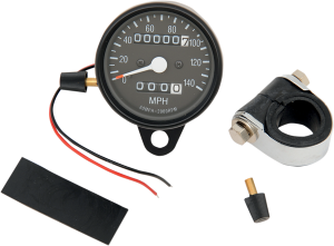 2.4(r) Mini Mechanical Speedometer Black