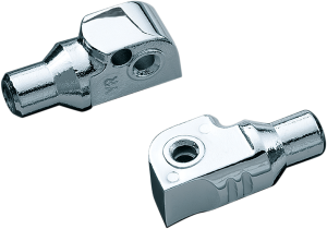Tapered Foot Peg Adapters Chrome, 1, nordicamoto.ro