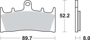 Hs Street Excel Sintered Front Brake Pads