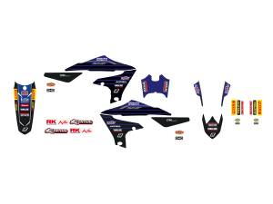 Blackbird Racing Replica Factory Team Yamaha 2022 Graphics Kit Black, Blue