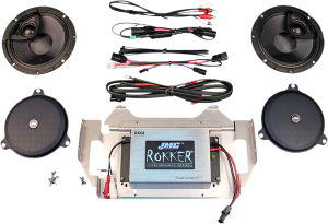 Jmc Rokker® 200w 2-channel Amplifier And Speaker Kit Black, Silver