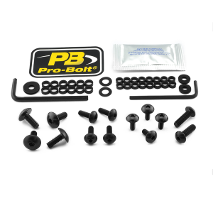 Fairing Bolt Kit For Kawasaki Black