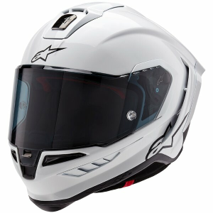 ALPINESTARS SUPERTECH R10 CARBON SOLID teljes arcú sport sisak, fényes fehér, S-es méret, 1, nordicamoto.ro
