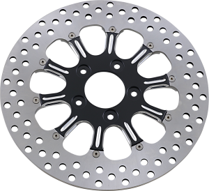 Two-piece Brake Rotor Black, Silver, Matte, 2, nordicamoto.ro