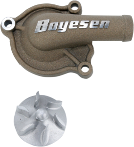 Supercooler Water Pump Cover And Impeller Kit Magnesium, Powder-coated