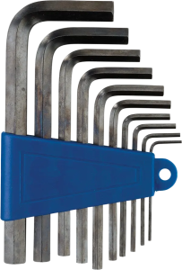 MOOSE RACING 10-piece Hex Wrench Set Blue, Silver, 1, nordicamoto.ro