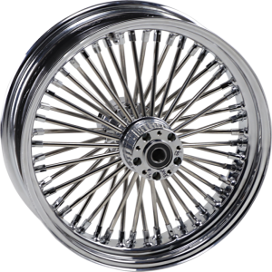 Fat Daddy Front Wheel 18x3.5 Dual-disc Chrome Silver, 1, nordicamoto.ro
