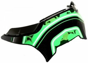 SHOEI XSPR3 sisak hátsó stabilizátor kiegészítő – fekete/zöld/fehér, 1, nordicamoto.ro