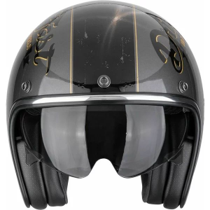 SCORPION BELFAST EVO DRIVE FAST L nyitott arcú bukósisak, ezüst/fekete/arany, 2, nordicamoto.ro