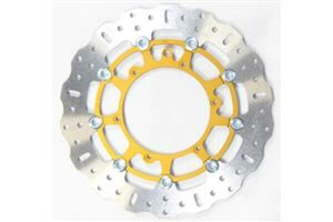 Supercross Contour Series Brake Rotors Gold, Silver, Stainless Steel
