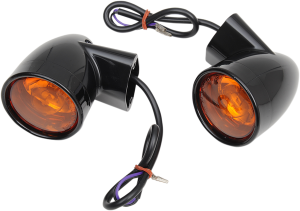 Bullet-style Turn Signals Black, Gloss