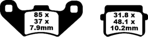 R Series Heavy Duty Sindered Brake Pads